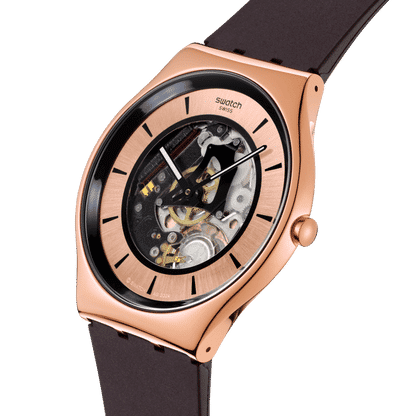 Swatch New Skin Irony SS07G107 Damen • Roségold PVD-Edelstahlgehäuse • Leuchtzeiger, Bild 3