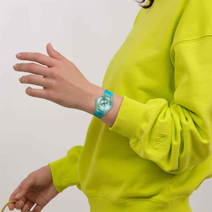 Swatch Skin SS08G111 Paradise Mist Damenuhr • Ultraflaches Design • Kollektion Painted Paradise, Bild 9