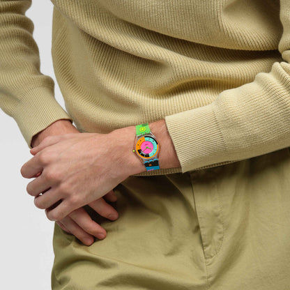 Swatch Neon Hot Racer SS08K119 Damen Armbanduhr • Ultra-Slim Design • Lebendiges Neon-Design, Bild 7