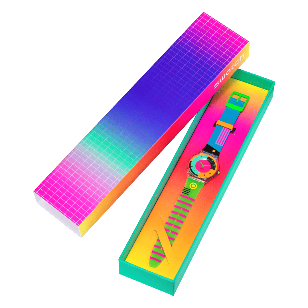 Swatch Neon Hot Racer SS08K119 Damen Armbanduhr • Ultra-Slim Design • Lebendiges Neon-Design, Bild 6