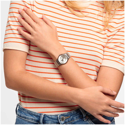Swatch Metal Knit Again SS08M100M Armbanduhr • Skin-dünn • Gestricktes Metallarmband, Bild 2