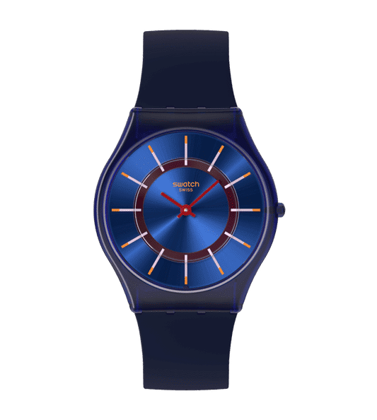 Swatch Skin SS08N117 Very Jazzy Berry Damenuhr • Ultra-Slim Design • Modernes Quarzwerk