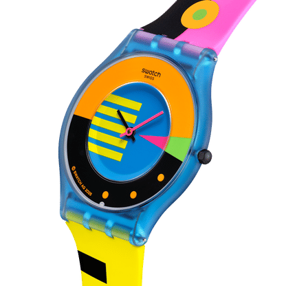 Swatch Neon Flumotions SS08S101 Damenuhr • Skin-Uhrwerk • Neon-Design, Bild 3