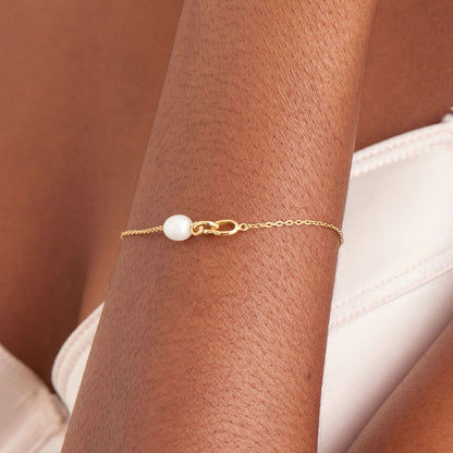 ANIA HAIE B043-01G Bracelet with Pearl Pendant