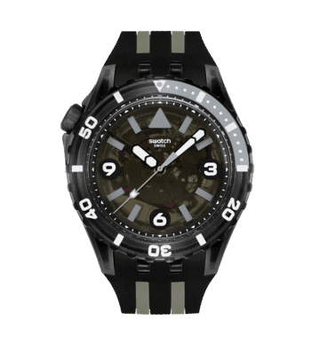 Swatch Scubaqua SSCU09B100 Armbanduhr Schwarz • Bioceramic-Gehäuse • Taucheruhr-Design, Bild 3