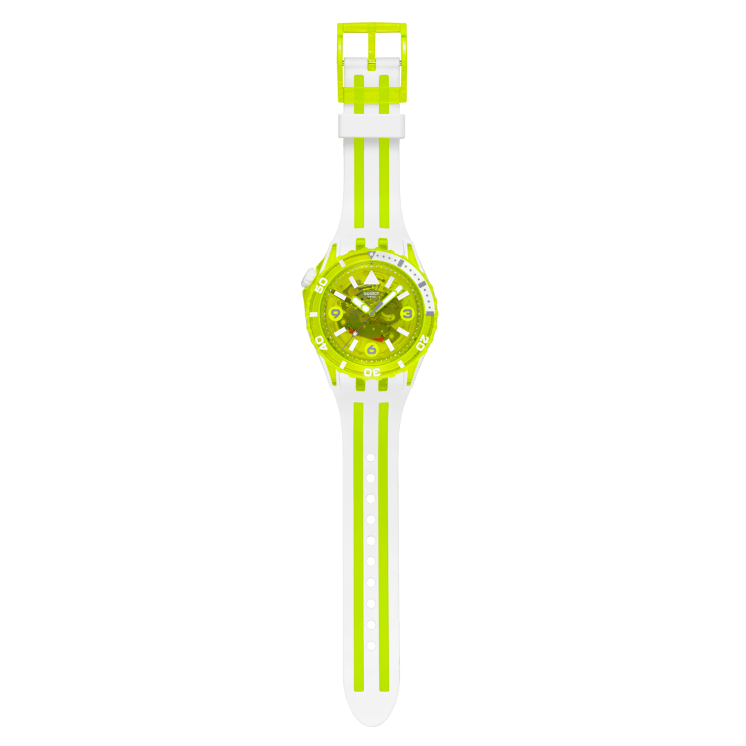 Swatch Scubaqua SSCU09J100 Herrenuhr Gelb • Bioceramic-Gehäuse • Leuchtzeiger mit Taucherdesign, Bild 4