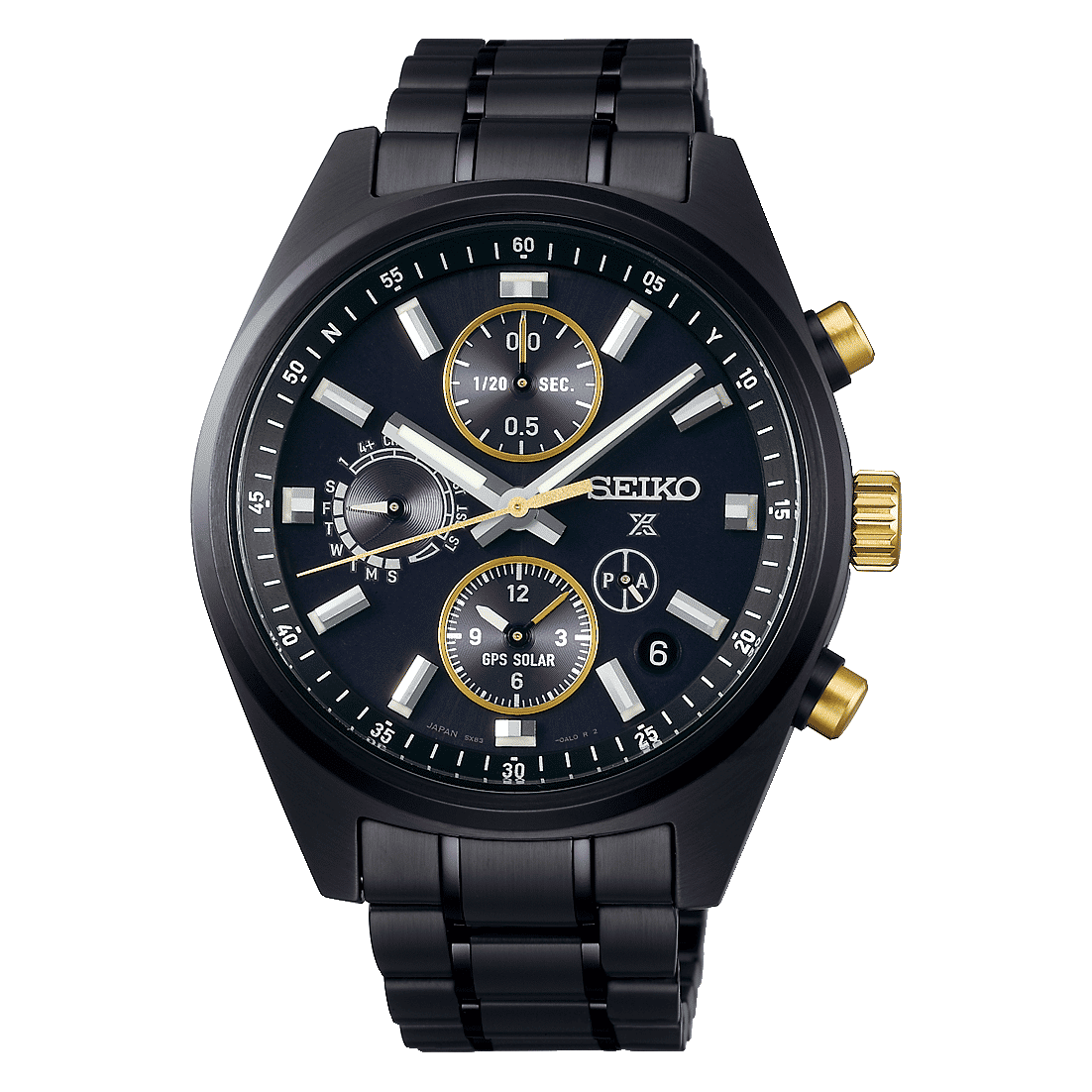 Seiko SSH169J1 Prospex Speedtimer Herren Armbanduhr Schwarz • GPS Solar • Limited Edition