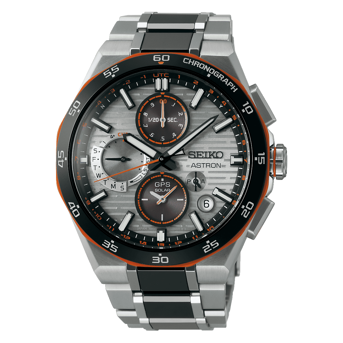 Seiko Astron SSH183J1 Herrenuhr • GPS Solar Chronograph • Titan Limitierte Edition, Bild 2