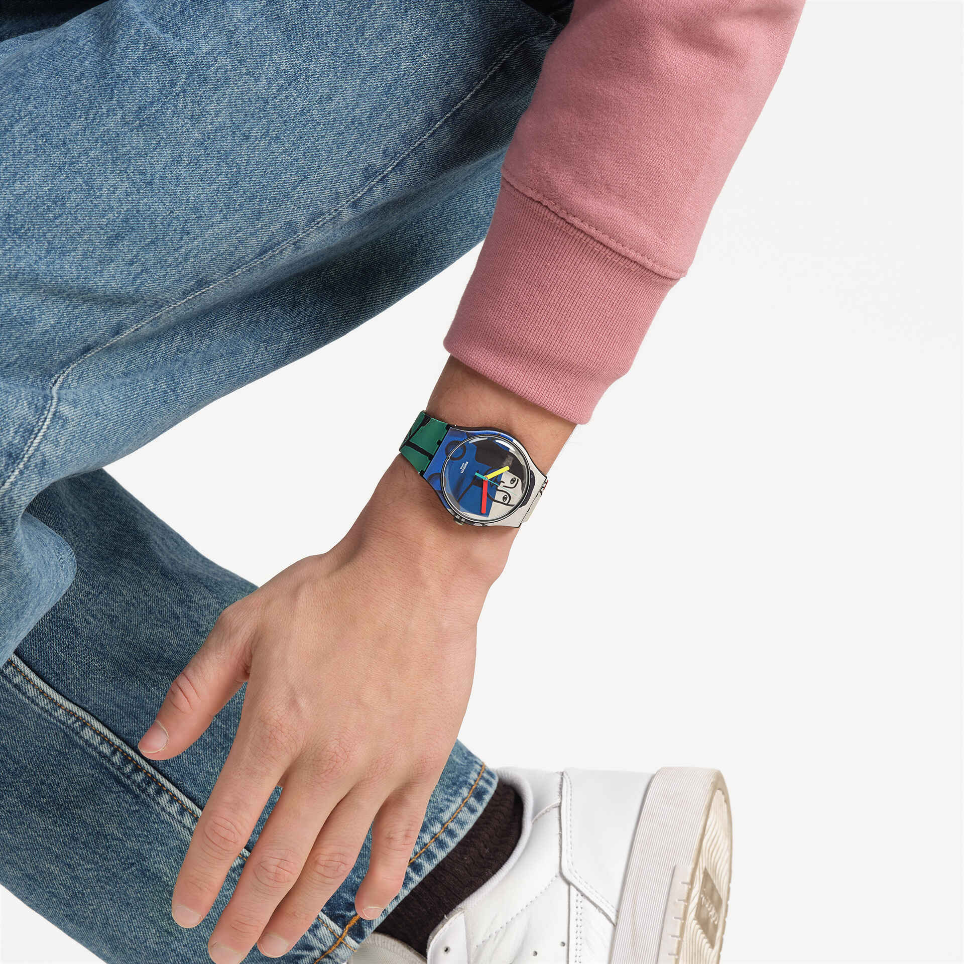 Swatch Originals Large SUOZ363 Armbanduhr Schwarz • Swatch x Tate Gallery Collection • Künstler-Zifferblatt, Bild 7