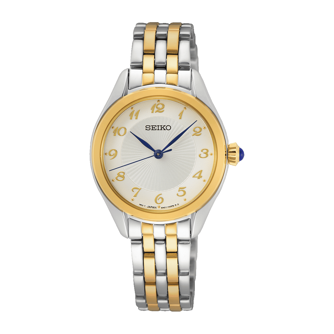 Seiko SUR380P1 Damen Armbanduhr Silber • Quarzwerk mit Hardlex-Glas • 5 Bar Wasserdicht