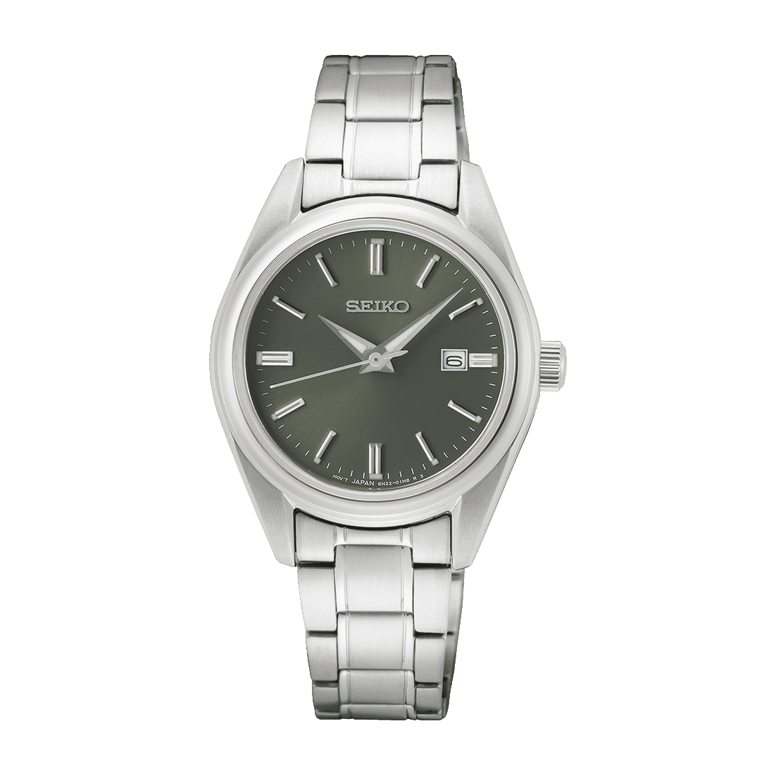 Seiko Conceptual Series SUR533P1 Damenuhr Graugrün • Saphirglas • 10 ATM Wasserdicht