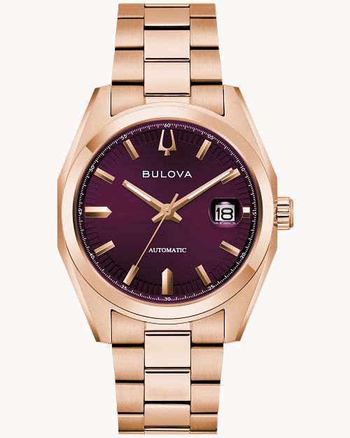 Bulova Surveyor 97B234 Herren Automatik • Saphirglas • Roségold-PVD Edelstahl
