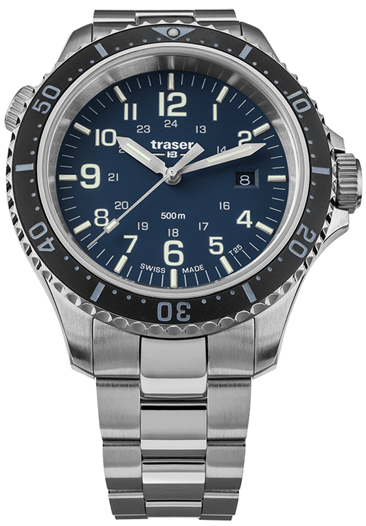 Traser H3 P67 Diver Blue Special Set 109373 Herrenuhr Blau • Schweizer Quarzwerk • 50 Bar Wasserdicht