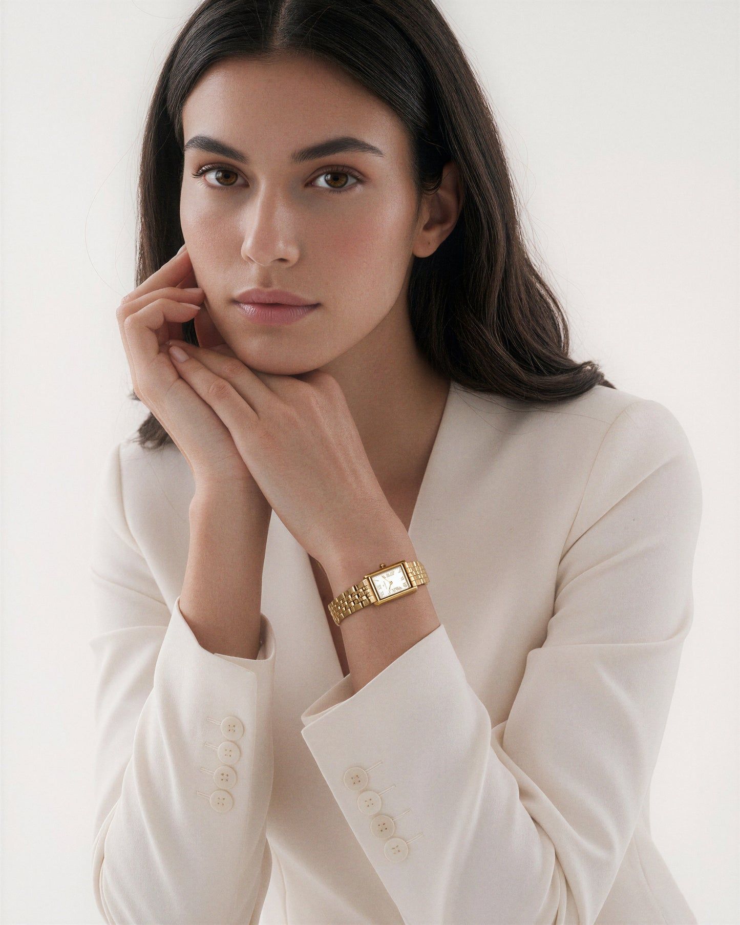 Mockberg Timeless MO874 Damen Armbanduhr Goldfarben • Römische Ziffern • Mineralglas, Bild 10
