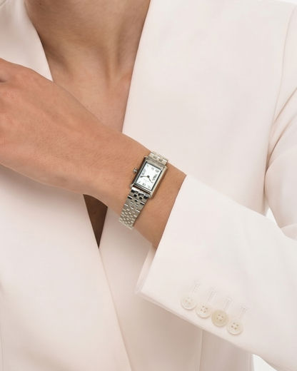 Mockberg Timeless MO875 Damen Armbanduhr Silber • Römische Ziffern • Mineralglas, Bild 8