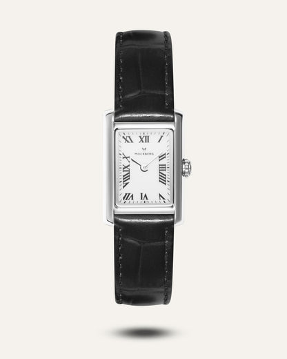 Mockberg Timeless MB0246 Damen Armbanduhr Schwarz • Mineralgas • Japanisches Quarzwerk