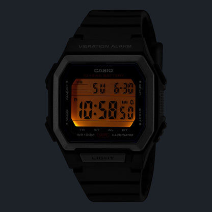 Casio W-738H-1AVEF Herren Digitaluhr Schwarz • Vibrationsalarm • 100-m-Wasserdichtigkeit, Bild 6