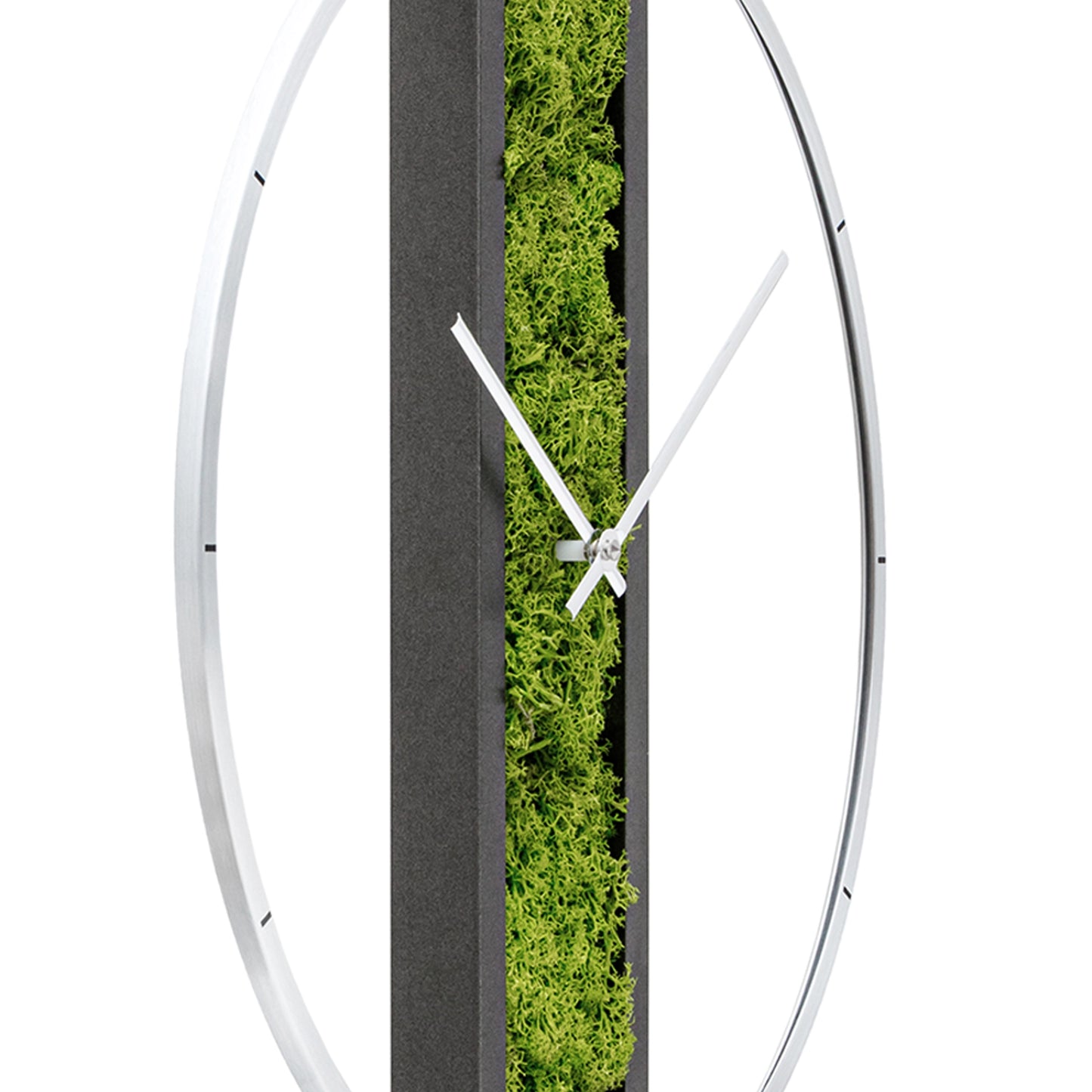 AMS Design W9605 Wanduhr • Massivholzgehäuse • Aluminium-Frontring