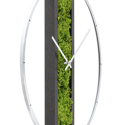 AMS Design W9605 Wanduhr • Massivholzgehäuse • Aluminium-Frontring