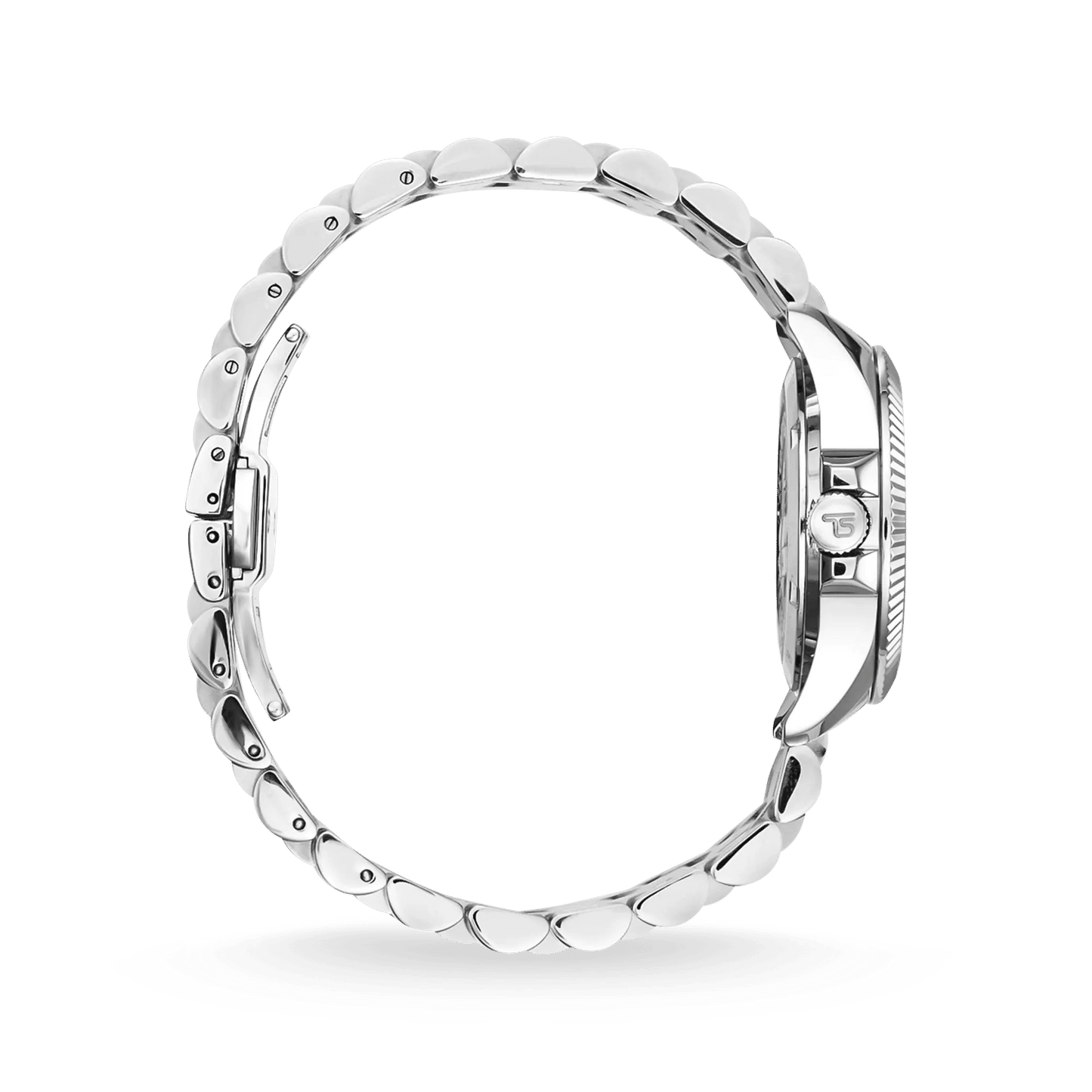 Thomas Sabo WA0381-201-201 Damen Armbanduhr Silber • Blumenmotiv mit Zirkonia-Steinen • Mineralglas mit Saphirbeschichtung