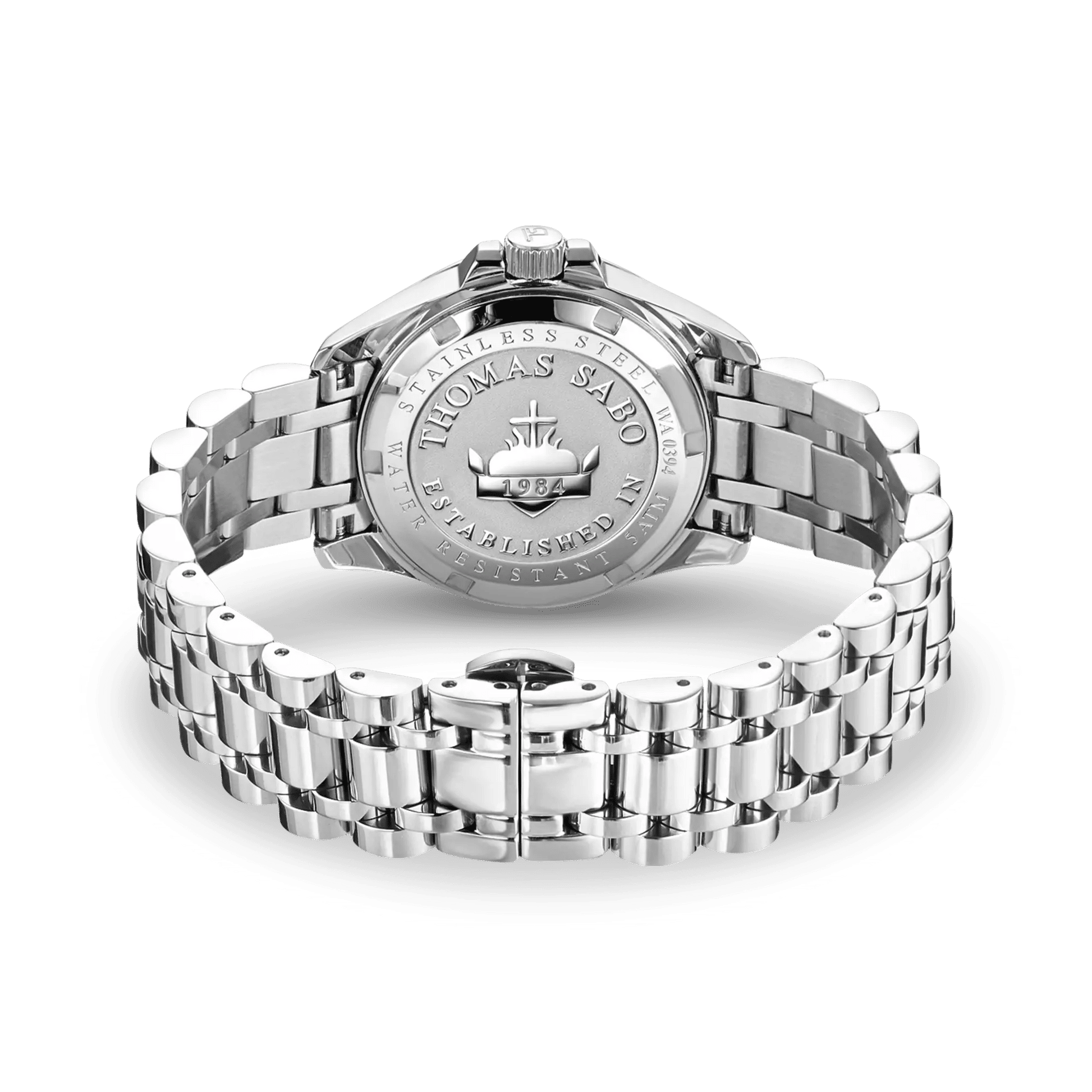 Thomas Sabo Divine Rainbow WA0394-201-201 Damenuhr Silber • Regenbogenfarbene Zirkonia-Steine • Mineralglas