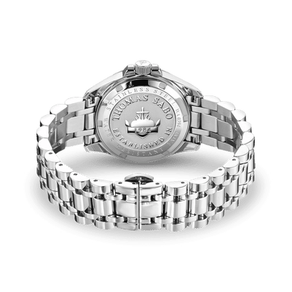 Thomas Sabo Divine Rainbow WA0394-201-201 Damenuhr Silber • Regenbogenfarbene Zirkonia-Steine • Mineralglas