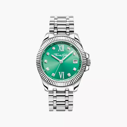 Thomas Sabo Divine WA0404-201-211 Damenuhr Grün • Mineralglas mit Saphirbeschichtung • 10 ATM wasserdicht