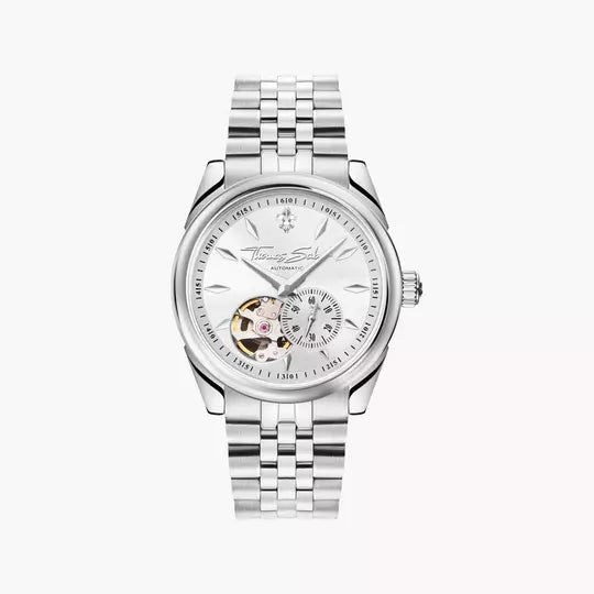 Thomas Sabo WA0416-201-201 Unisex Automatikuhr Silber • Saphirglas • Miyota 8N40 Automatikwerk