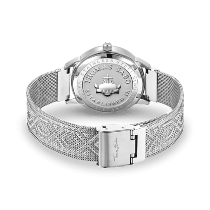 Thomas Sabo Spirit Magic Garden WA0423-201-201 Damenuhr Silber • Milanaise-Armband • Mineralglas saphirbeschichtet, Bild 3