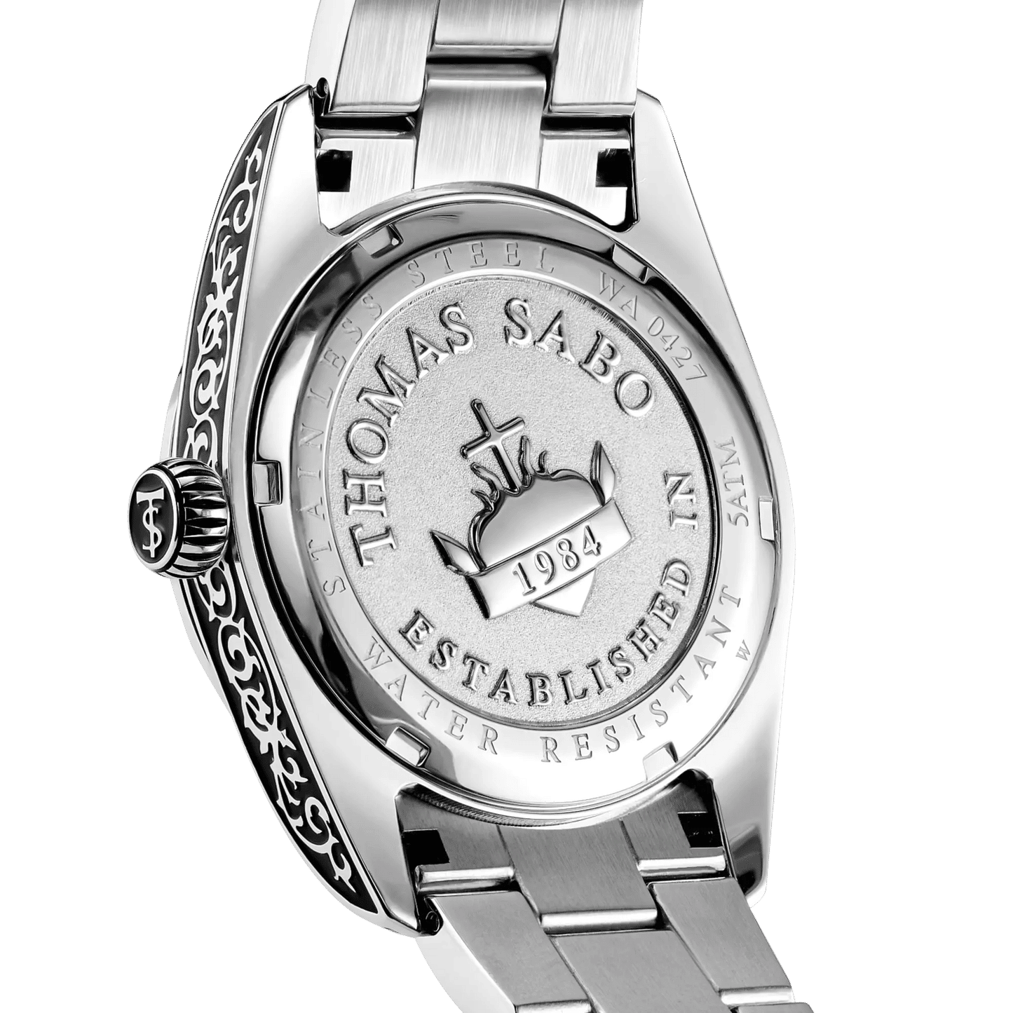 Thomas Sabo Rebel at Heart Revive WA0427-201-201 Unisex • Graviermuster-Design • Mineral-Saphirglas, Bild 2