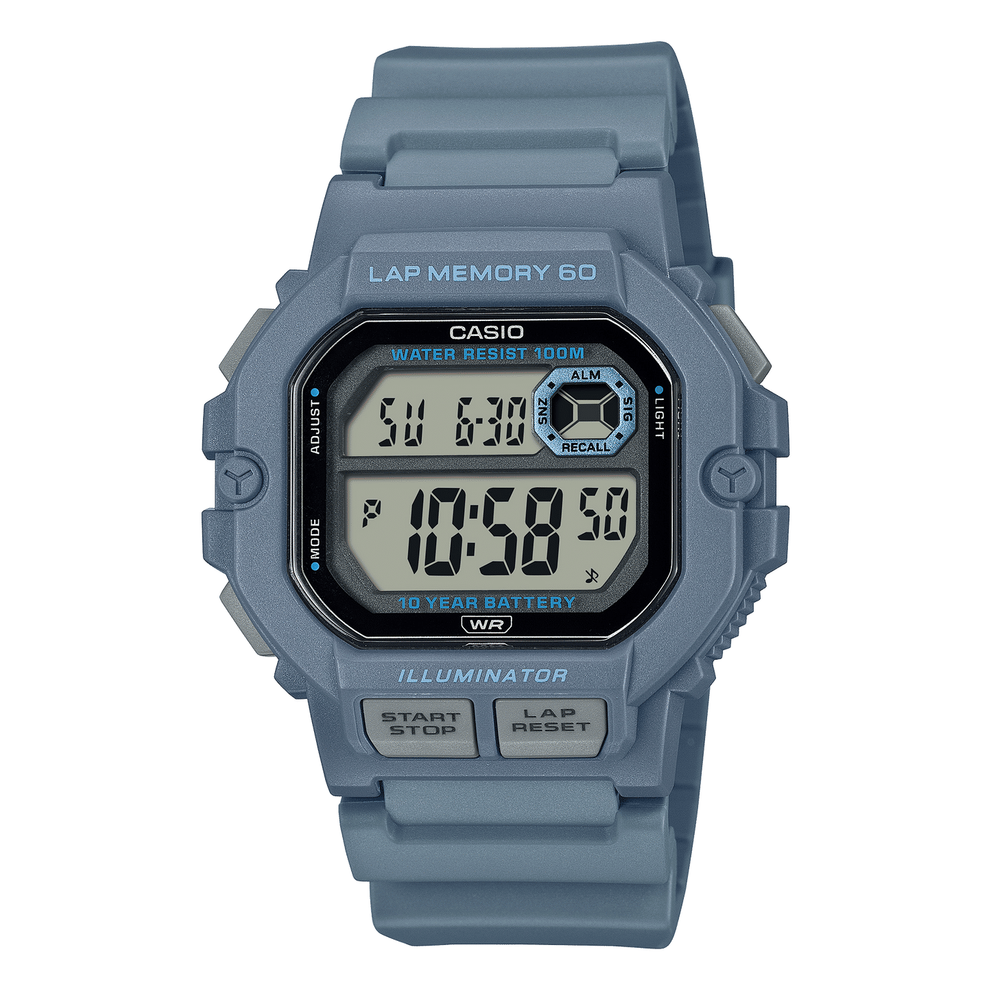 Casio Timeless WS-1400H-2AVEF Herrenuhr • 60-Rundengedächtnis • 100 m Wasserdicht, Bild 2