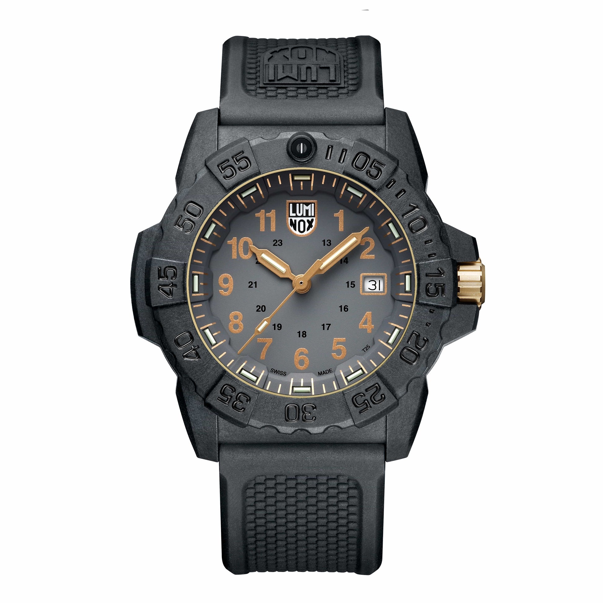 Luminox Navy SEAL XS.3508.GOLD Herren Armbanduhr Schwarz • CARBONOX™-Gehäuse • 25 Jahre Leuchttechnologie