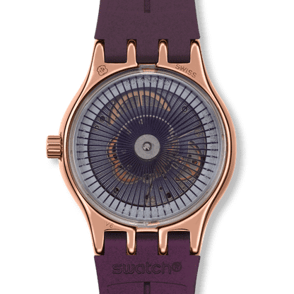 Swatch Sistem 51 Irony YIG401 Armbanduhr Burgunderrot • Automatikwerk mit 90 Stunden Gangreserve • Leuchtzeiger mit