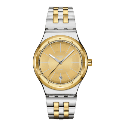 Swatch Sistem 51 Irony YIS437G Goldcloak Mecanism Herrenuhr • Automatikwerk mit 90h Gangreserve • Datum bei 6 Uhr, Bild 4