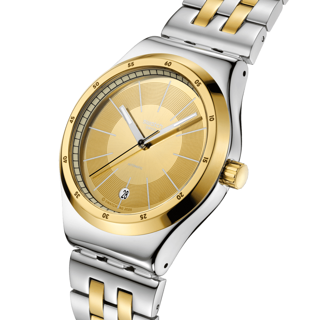 Swatch Sistem 51 Irony YIS437G Goldcloak Mecanism Herrenuhr • Automatikwerk mit 90h Gangreserve • Datum bei 6 Uhr, Bild 3