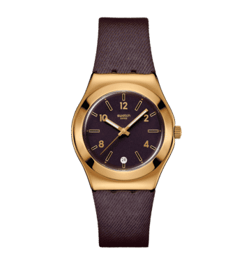 Swatch Irony Medium YLG413 Armbanduhr Burgund • Edelstahlgehäuse • Irony Medium Kollektion, Bild 3