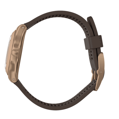 Swatch Irony Medium YLG701 Brownee Damen Armbanduhr • Roségold PVD-Gehäuse • Silikon-Armband, Bild 6