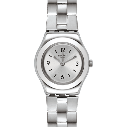 Swatch Irony XS YSS300G Damenuhr Silber • Poliertes Edelstahlgehäuse • Triple-Link-Armband, Bild 3