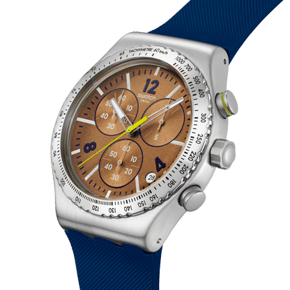 Swatch Irony Chrono New YVS534 Sidereal Glow Herrenuhr • Leuchtzeiger • Chronograph mit Datum, Bild 3