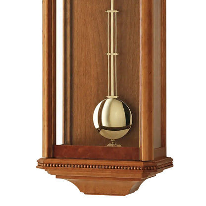 Zegar ścienny AMS Regulator R663/9, drewno wiśniowe • 14-dniowy mechanizm BimBam • Obudowa z litego drewna
