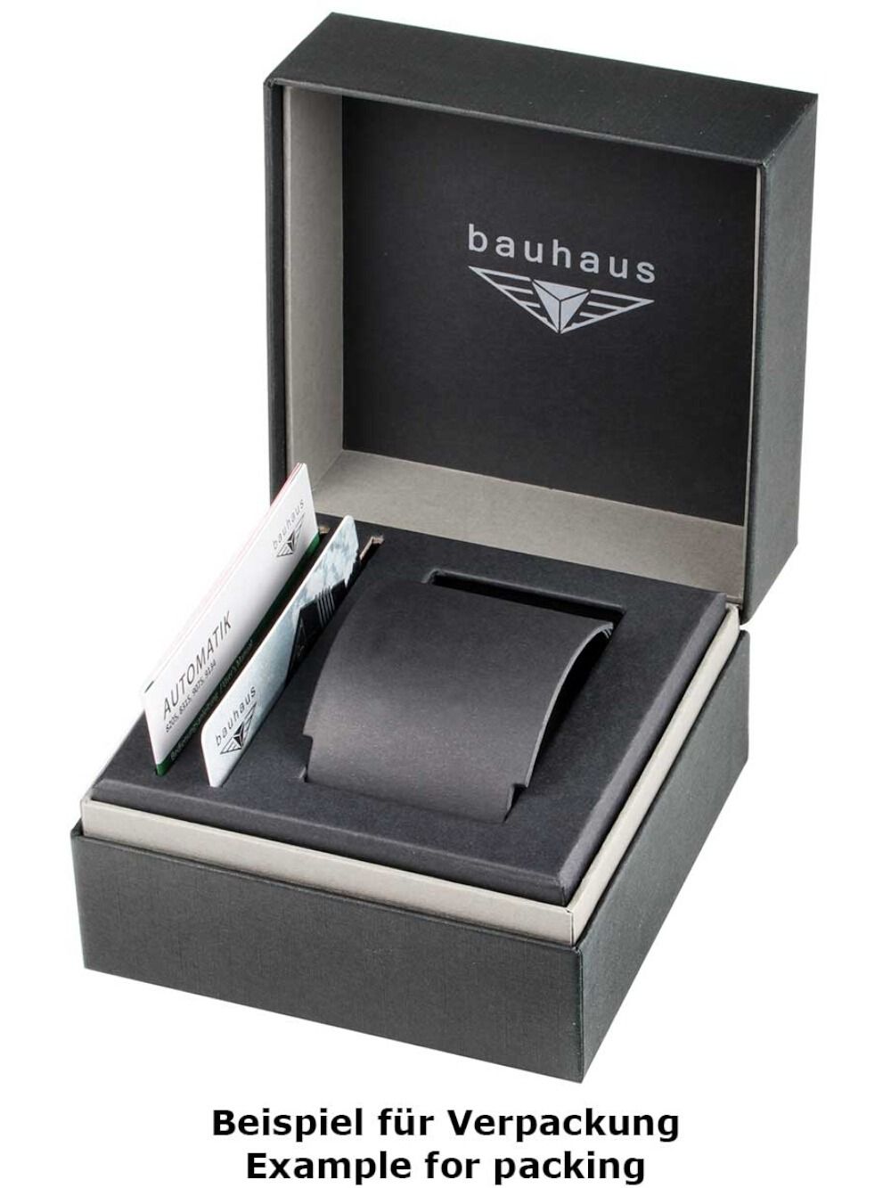 Bauhaus Classic 2126-1 Herren Armbanduhr Weiß • Automatikwerk Sellita SW266 • Regulator-Zifferblatt, Bild 2