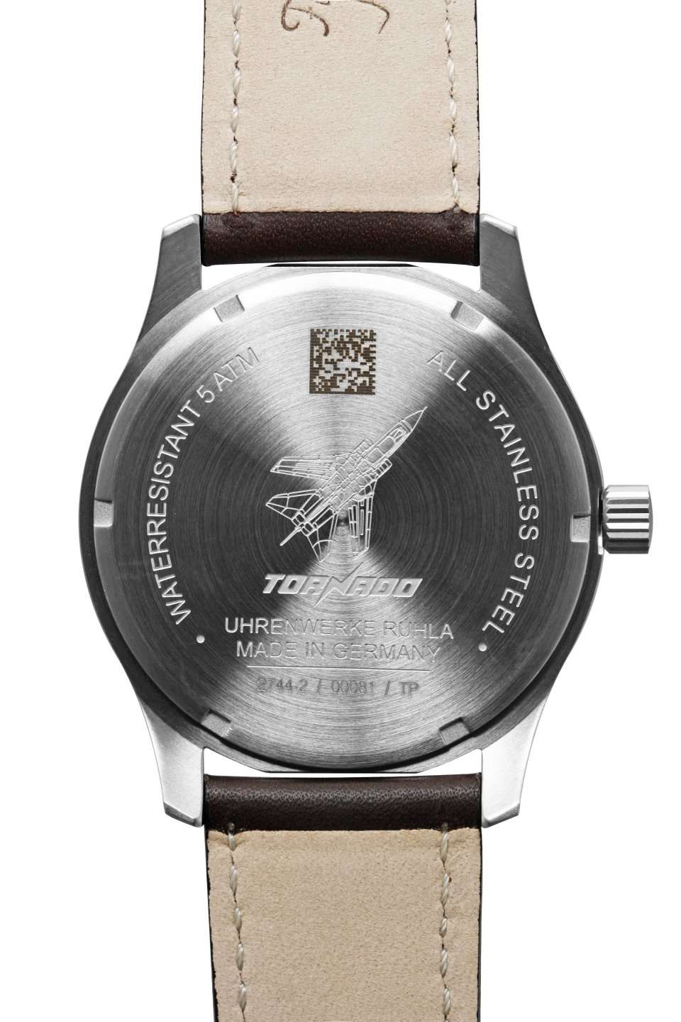 Bauhaus Aviation GMT 2744-2 Herren Armbanduhr Braun/Schwarz • Schweizer Quarzwerk • GMT-Funktion, Bild 3