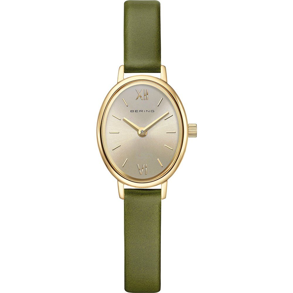 Bering Classic 11020-833 Damen Armbanduhr Grün • Saphirglas • Skandinavisches Minimaldesign