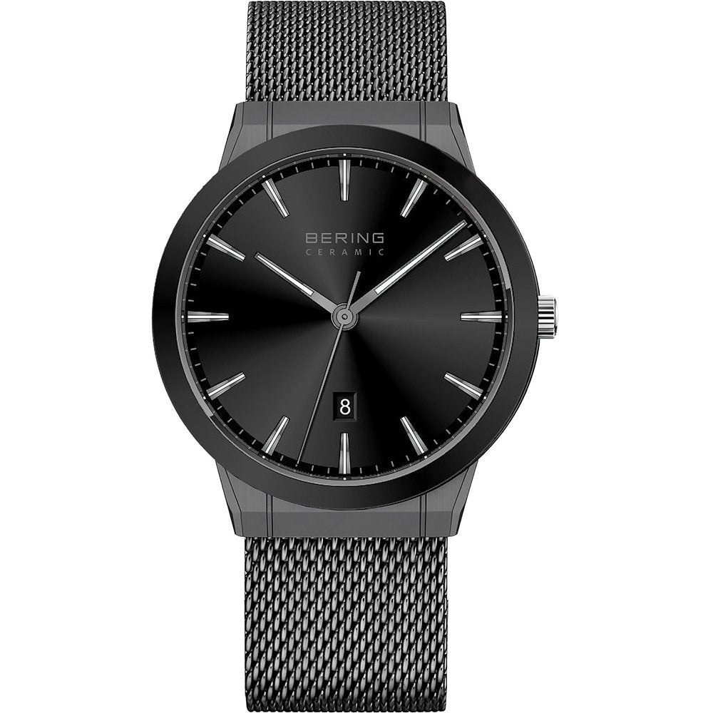 Bering Ceramic 11440-377 Herren Armbanduhr • Saphirglas • Keramik-Lünette