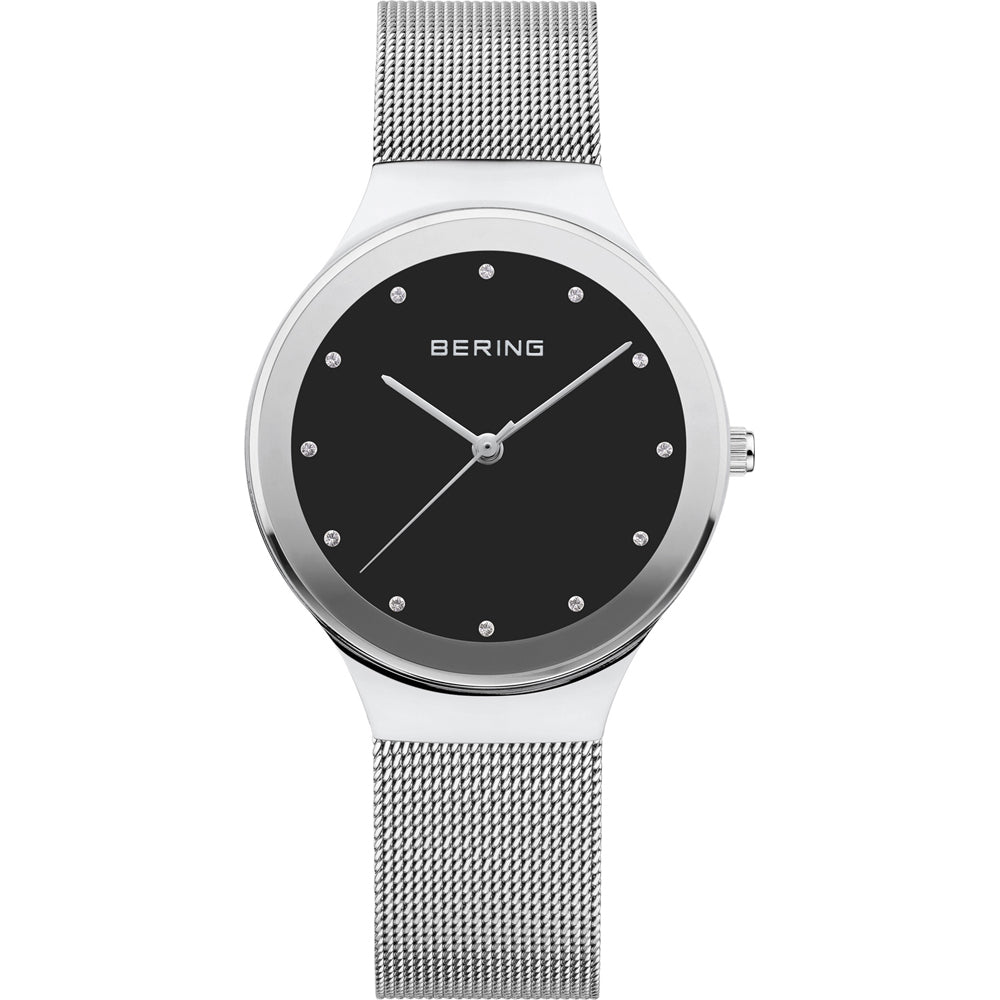 Bering Classic 12934-002 Damen Armbanduhr Schwarz • Saphirglas • Skandinavisches Design