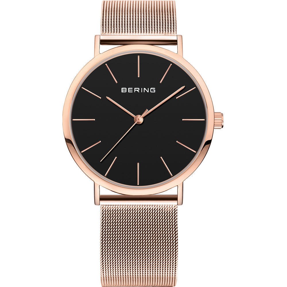 Bering Classic 13436-362 Damen • Saphirglas • Schlankes Milanaise-Armband