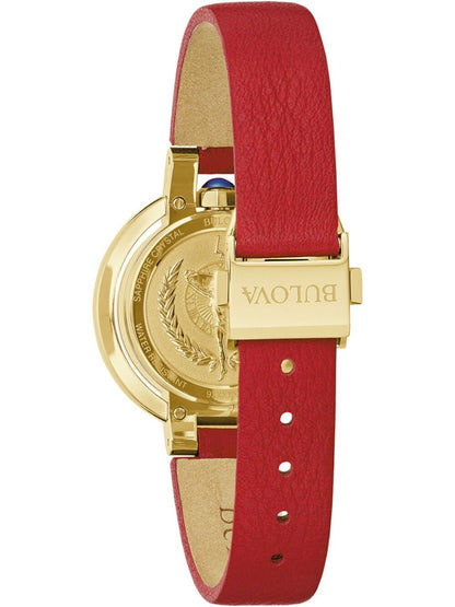 Bulova Rubaiyat 97R105 Damen Armbanduhr Rot • Saphirglas • 42 Rubine, Bild 3