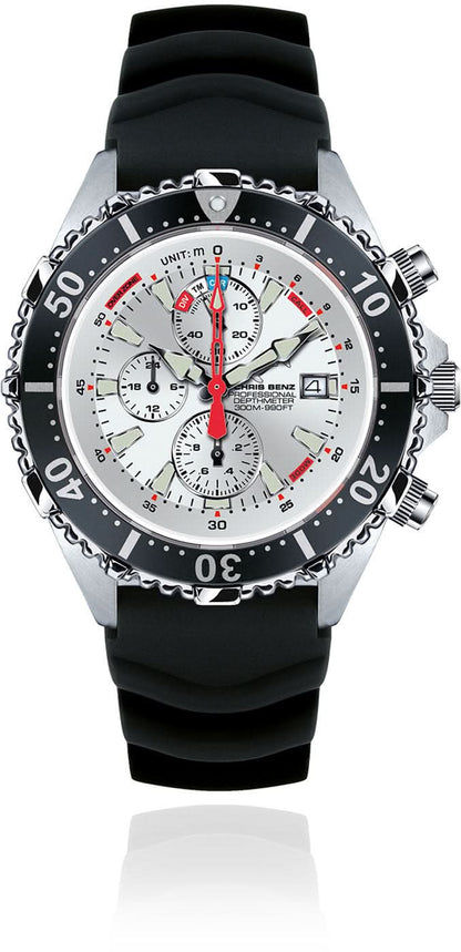Chris Benz Depthmeter CB-C300X-SI-KBS Watch • 300m • Sapphire Crystal