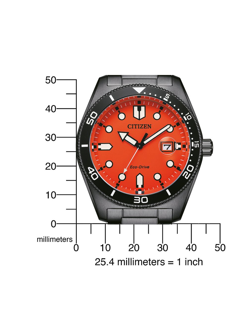 Citizen Promaster AW1765-88X Herrenuhr Orange • Eco-Drive Solarwerk • 10 ATM Wasserdicht, Bild 4