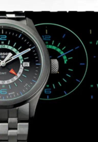 Traser H3 P59 Aurora GMT 107232 Herrenuhr Anthrazit • Trigalight Selbstleuchttechnologie • GMT-Funktion, Bild 7
